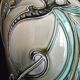 Gustave de Bruyn Art Nouveau earthenware vase by Fives Lille