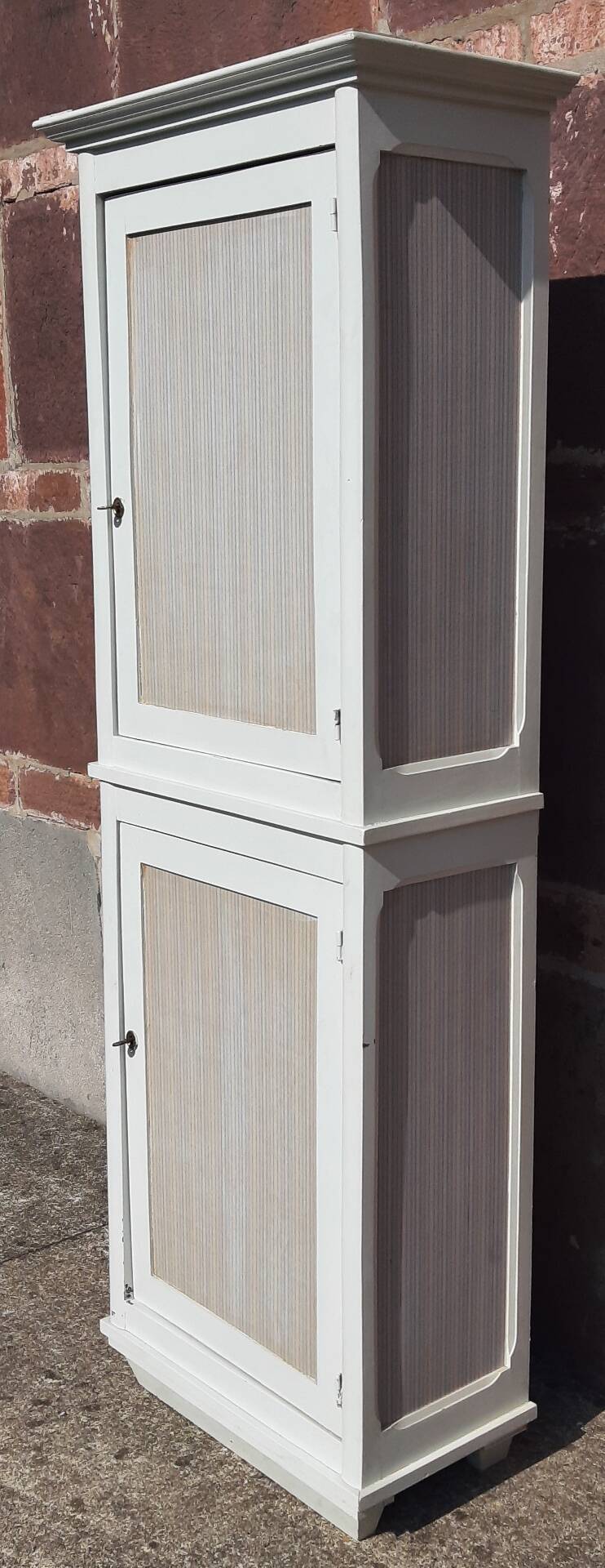 Wooden wardrobe.