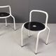 Postmodern dining chairs by Pietro Arosio for Airon, 1980s