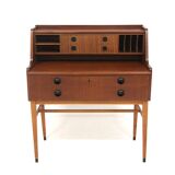 Scandinavian mahogany secretary, Sweden, 1950