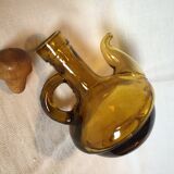 Bouteille huile ambrée