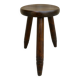 Solid wood tripod stool from the 60s