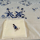 Hand-embroidered tablecloth