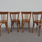 4 old vintage Luterma bistro chairs