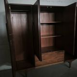 Vintage Scandinavian wardrobe in rosewood