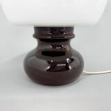 Mid Century Glass and Ceramic Table Lamp, 1960's