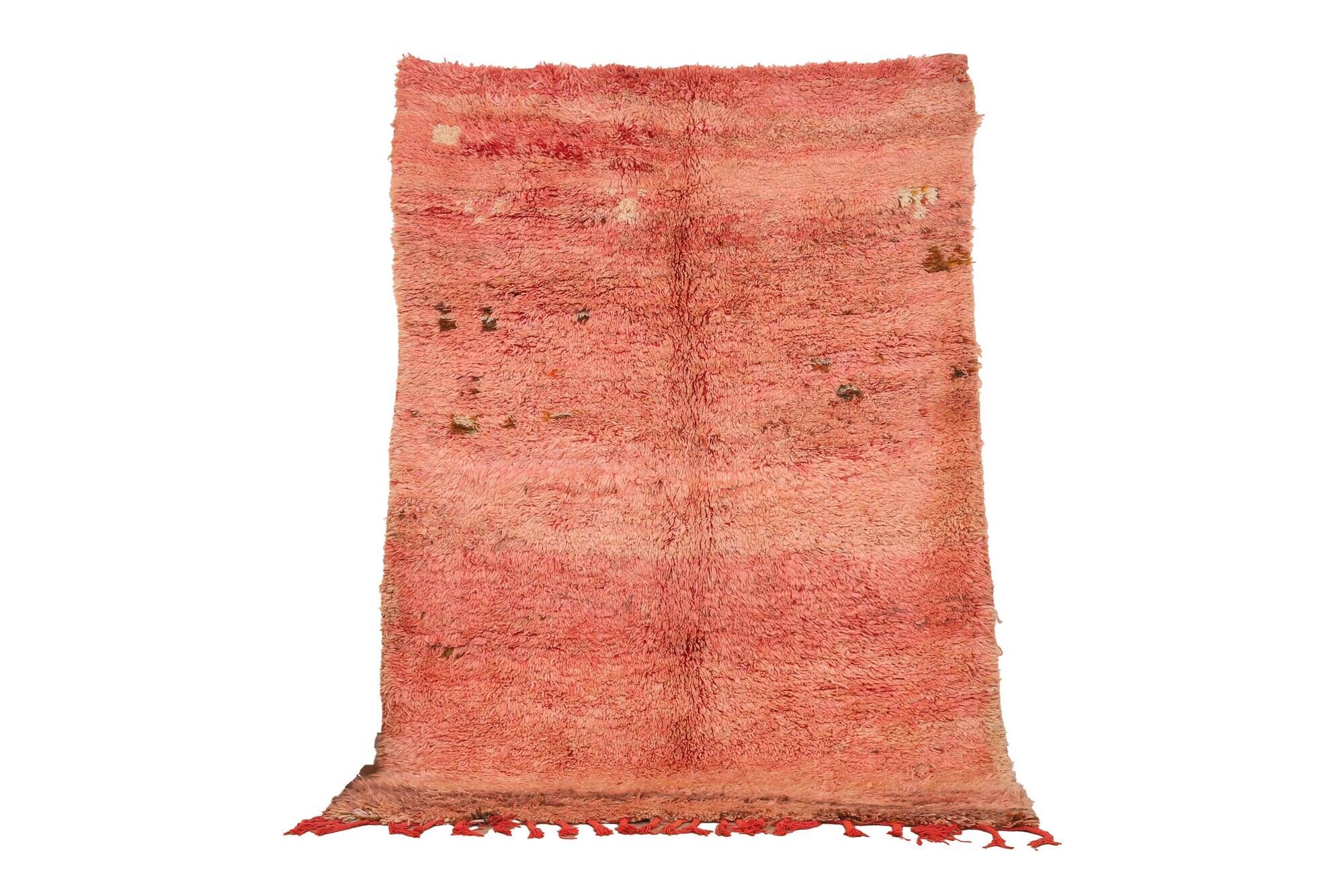 Peach Vintage Moroccan 175 x 246 cm, Berber Wool Rug Handmade, Boho Rug