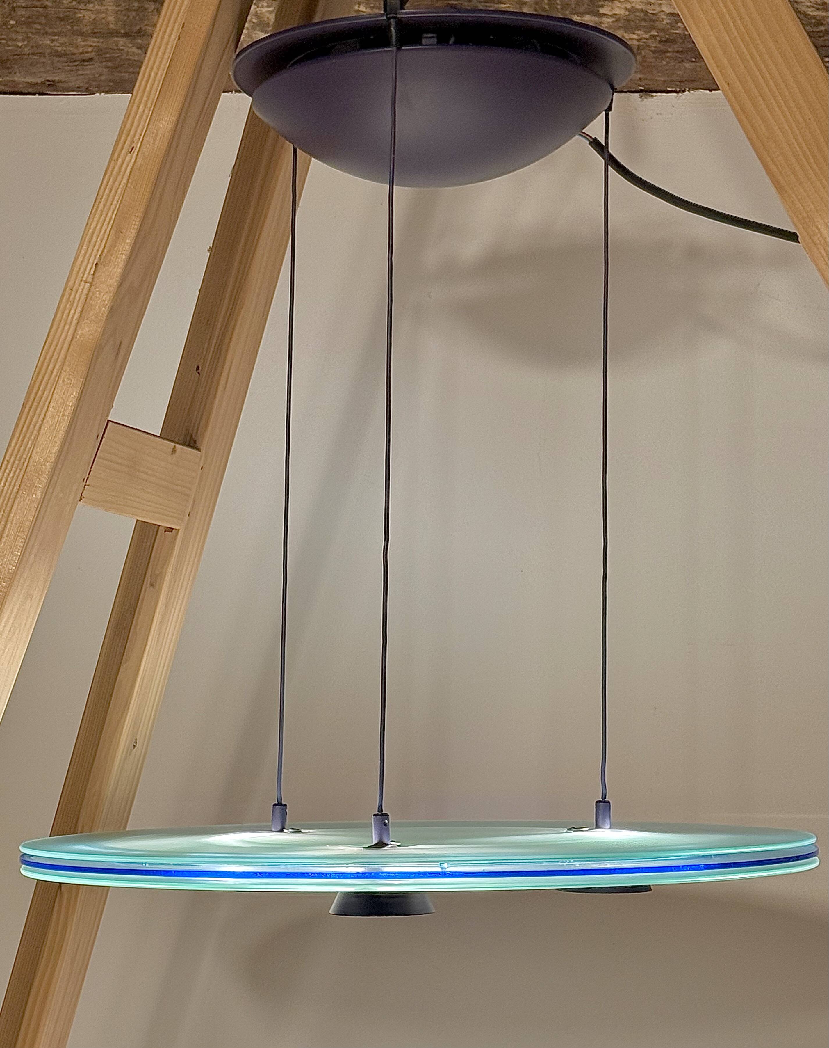 Halogen suspension Aurora 1040, Arteluce / Flos edition, Italy, 1980