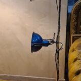 Lampadaire réglable en métal bleu
