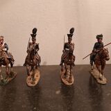 Lot de 8 cavaliers Delprado en plomb peint