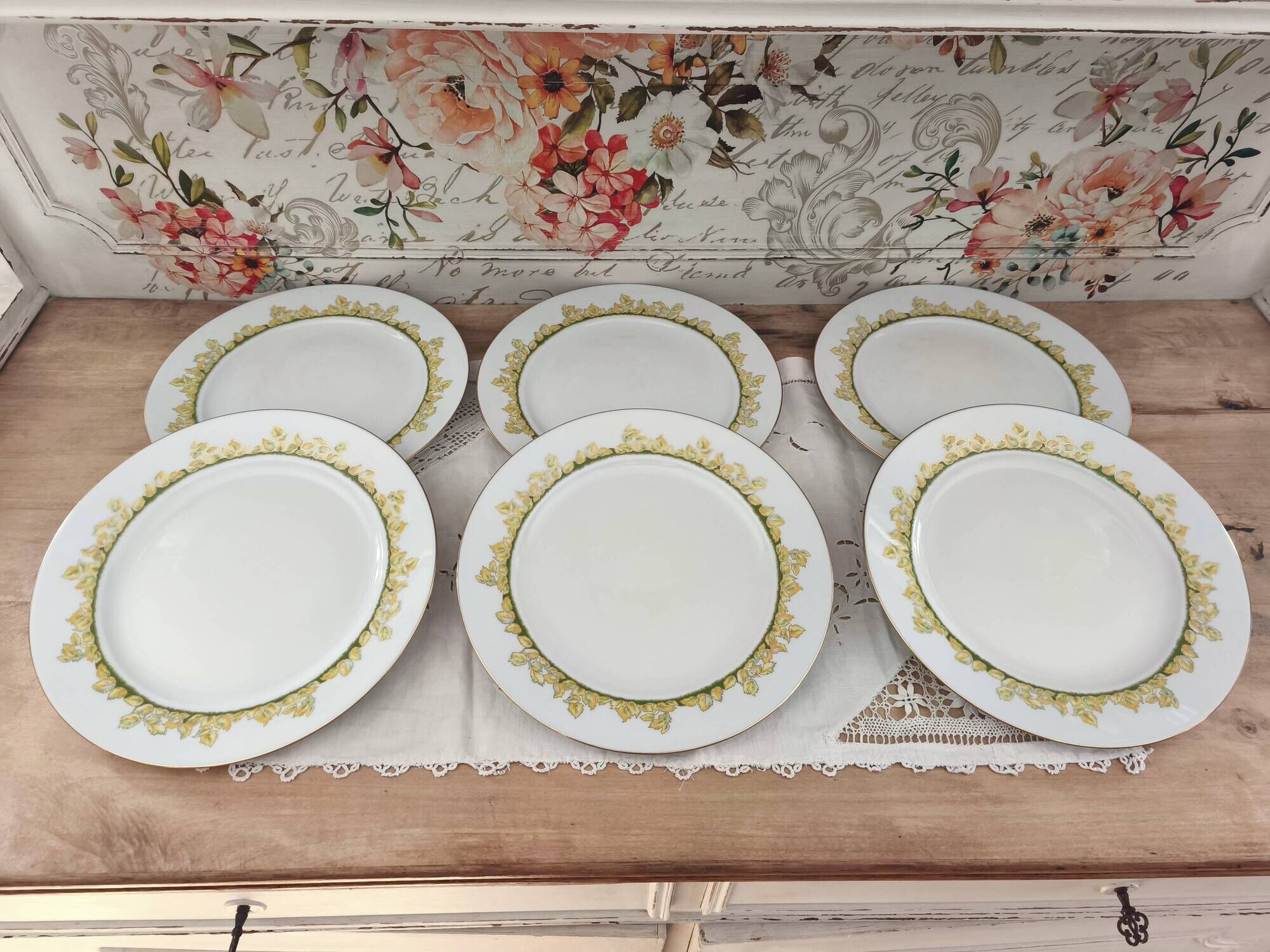 Set of 6 Limoges porcelain plates Haviland Hôtel Métropole Brussels