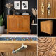 Art Deco buffet in raw and solid oak, 1935