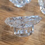 Set of 10 arc crystal candle holders