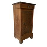Vintage bedside table with marble top