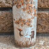 Kaiser porcelain vase from the Paradiso collection with Heron decoration, design by Nossek.