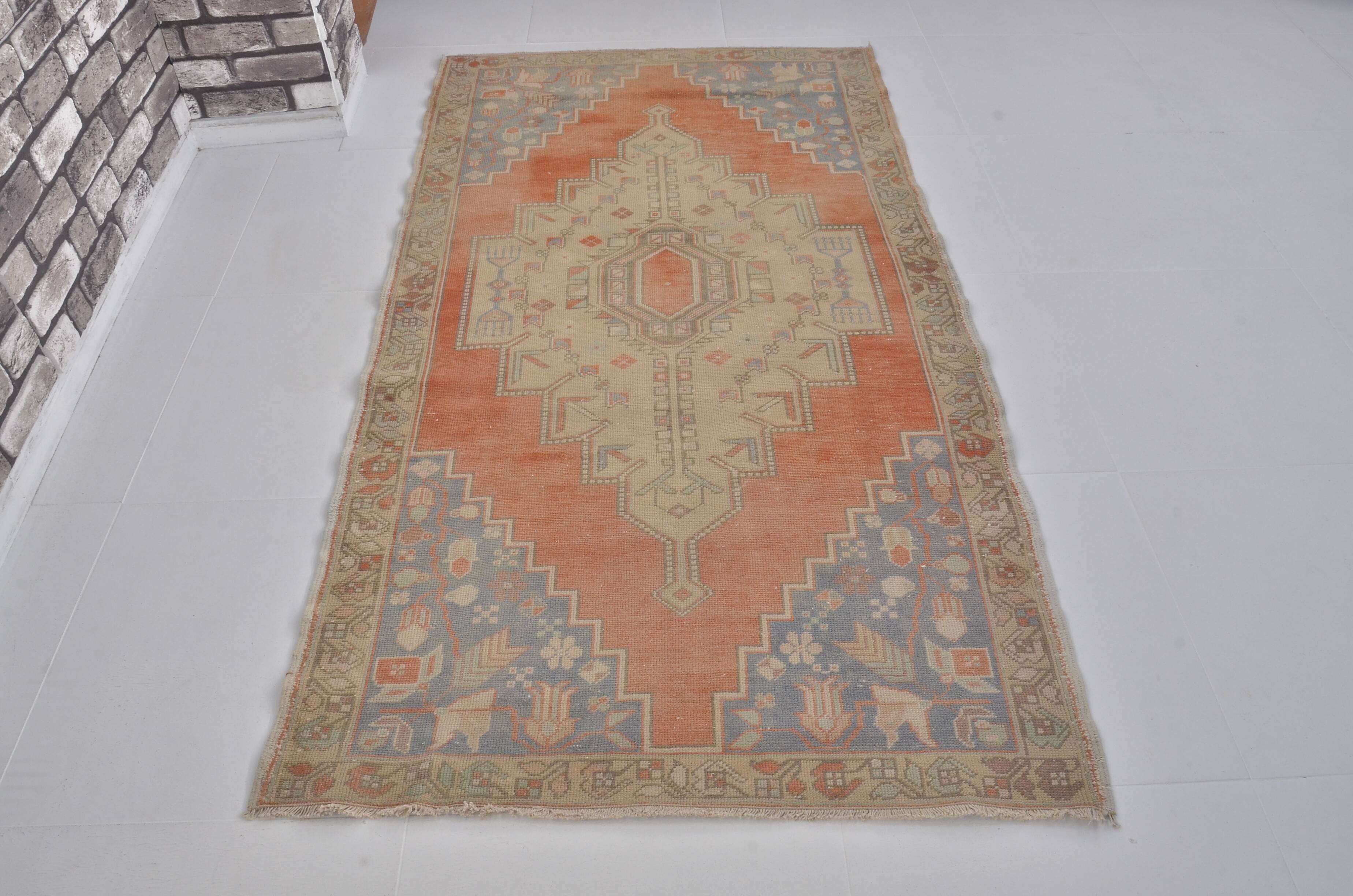 Oushak Handknotted Vintage Carpet sku 2414