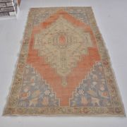 Tapis vintage noué à la main Oushak sku 2414