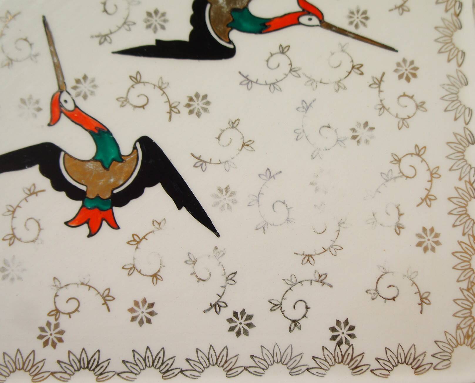 Longwy ceramic “Cyprus” trivet