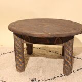 Table basse en bois berbère