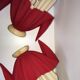 Paire de lampes mouchoirs bicolore