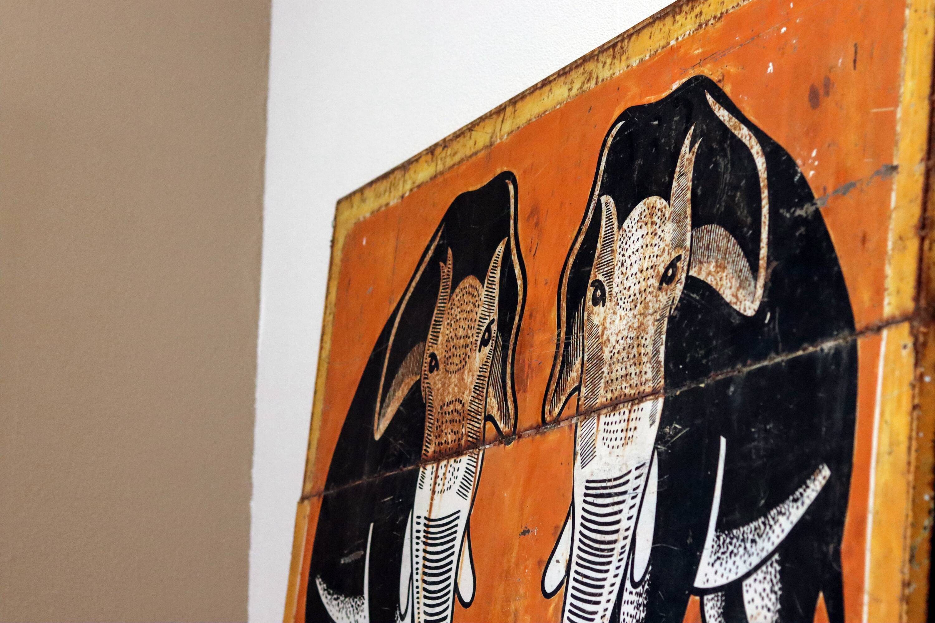 Vintage Indian elephant plate - India