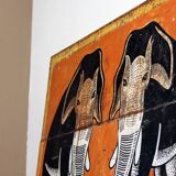 Vintage Indian elephant plate - India