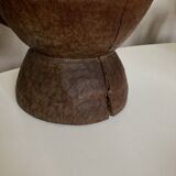 Midcentury Cubist XXXL Cup in West African Monoxyl Wood