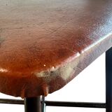Set of 2 vintage stools with steel structure
