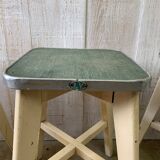 Series of 3 workshop stools