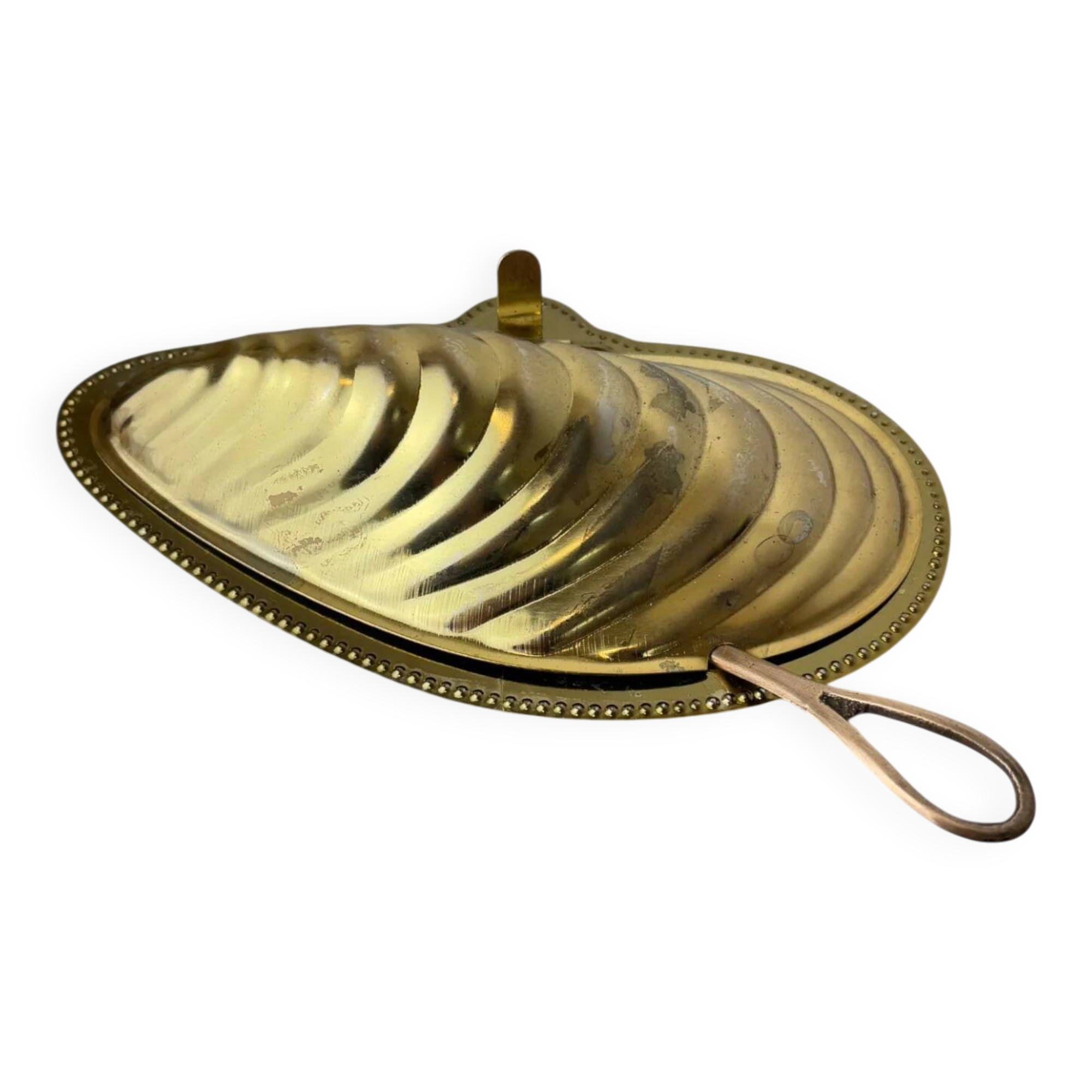 Mussel shell caviar server, Italy, 1970s
