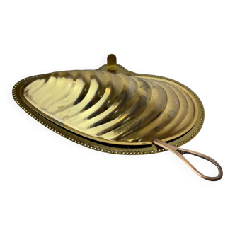 Mussel shell caviar server, Italy, 1970s
