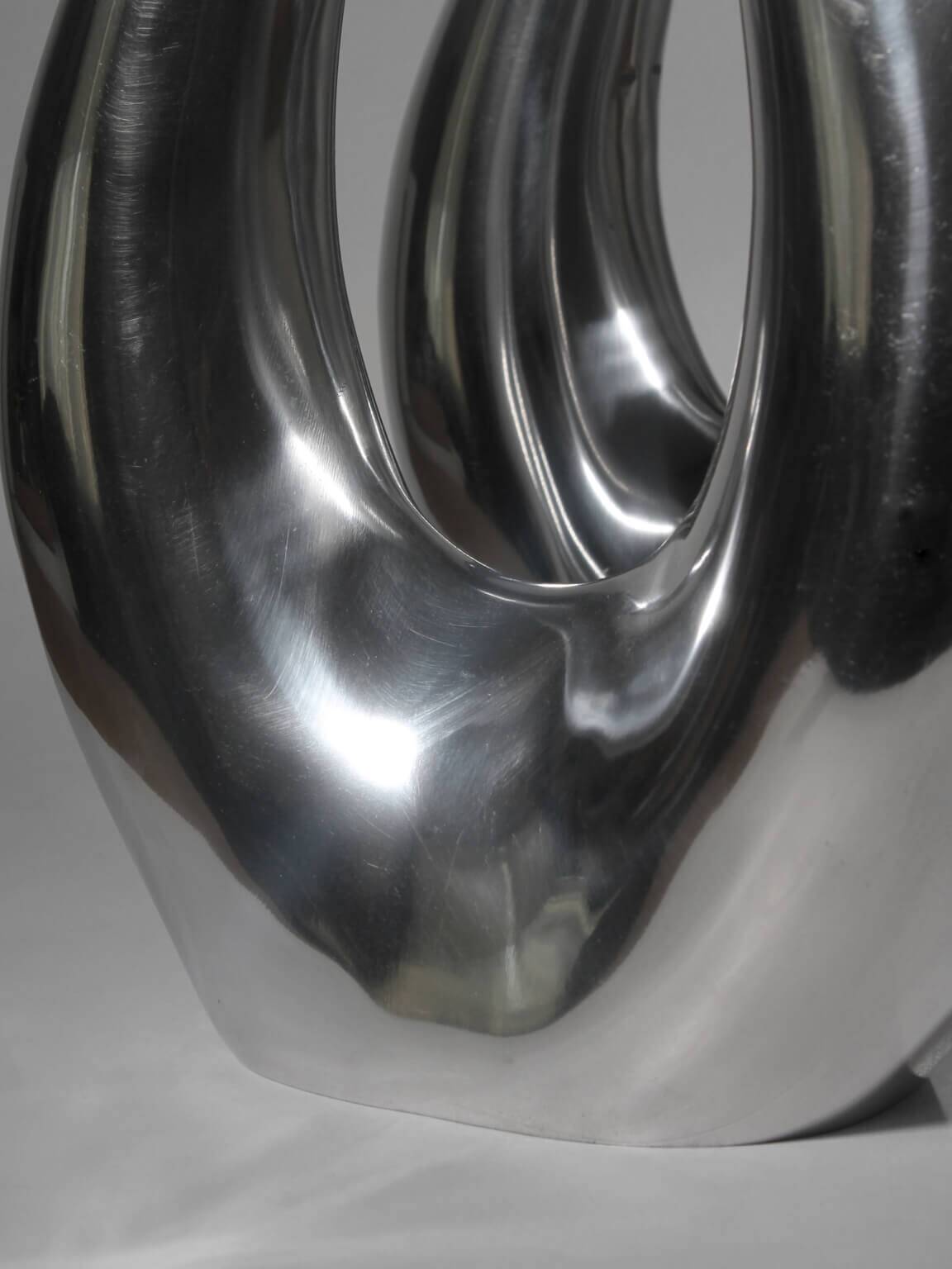 Contemporary Sculptural Aluminum Vessel, Extra Large