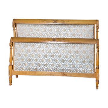 Directoire style upholstered bed