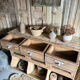 Ancien Meuble Grainetier D’épicerie – Tiroirs, Vitrines & Plaques Émai