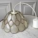 Suspension fleur en nacre et laiton années 50
