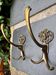 2 patères en bronze Art Nouveau