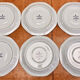 6 octagonal tea cups and saucers porcelain Haviland Limoges