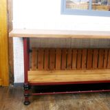 Table fer et bois meuble de metier