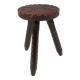 Tabouret brutaliste espagnol tripode 1960