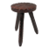 Tabouret brutaliste espagnol tripode 1960