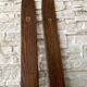 Pair of vintage wooden skis