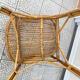 Vintage shell rattan armchair