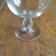 8 coupes de champagne en cristal, pied boule