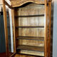 Library with gendarme's hat Louis Philippe era in blond walnut around 1830