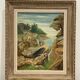 Framed painting oil on canvas by M Inizan Bretagne