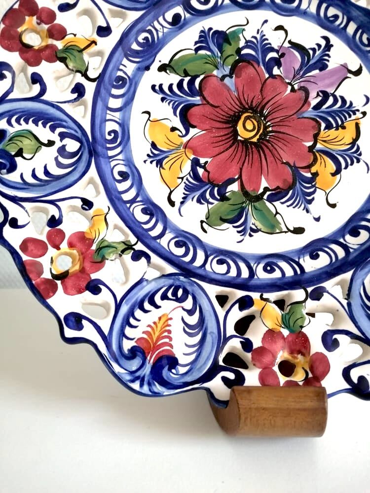 Dish in openwork earthenware Portugal
