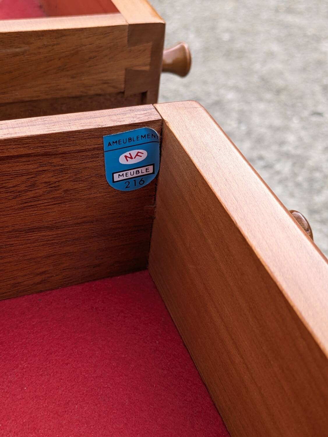 Pair of vintage Jacques Hauville bedside tables 1960 Roche Bobois