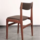 Set of 4 teak dining chairs by Erik Buch for Anderstrup 1950s