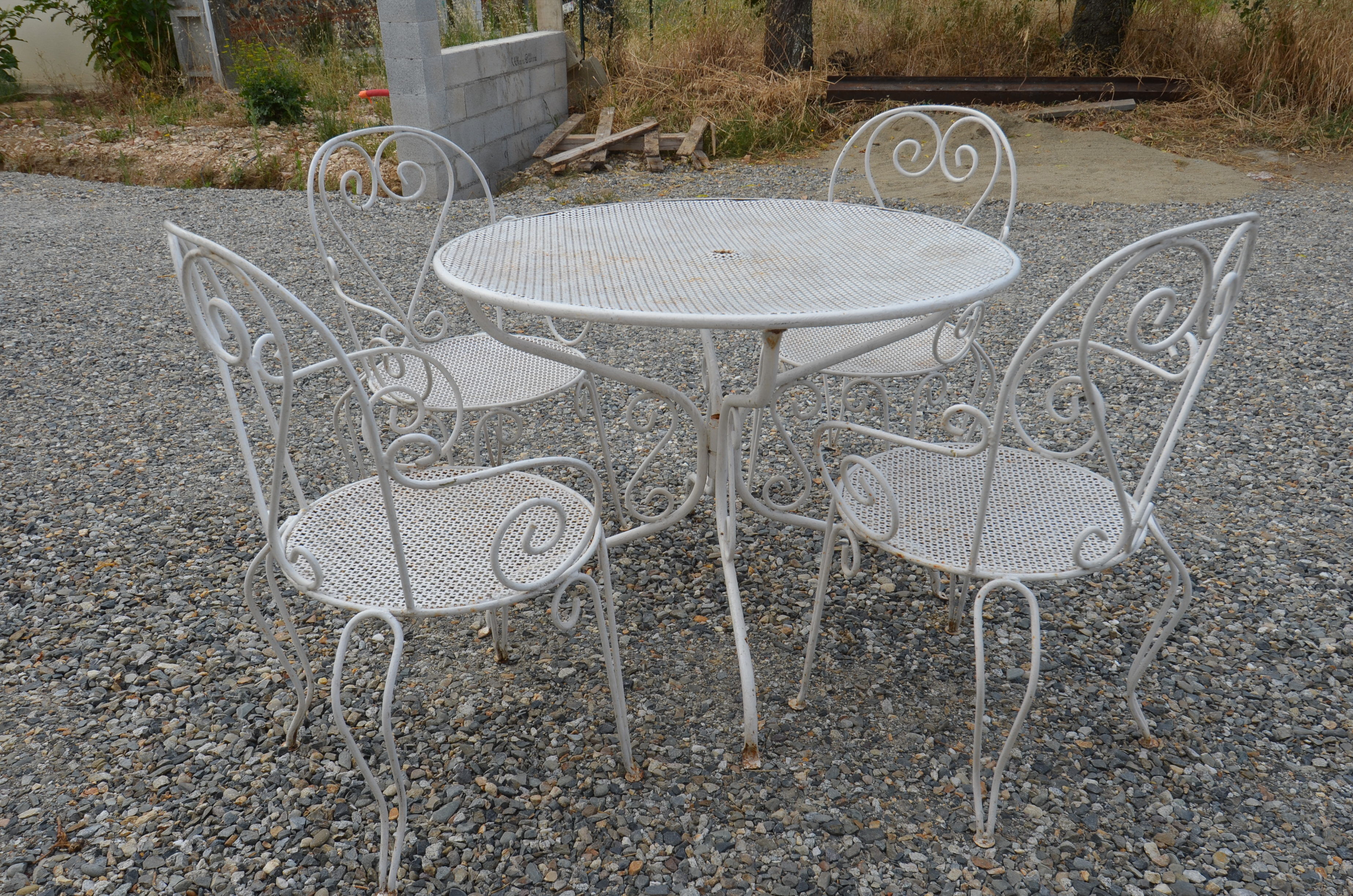 Salon de jardin en fer forgé