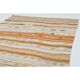 Tapis turc Oushak fait main en laine et coton orange des années 1970 137x194